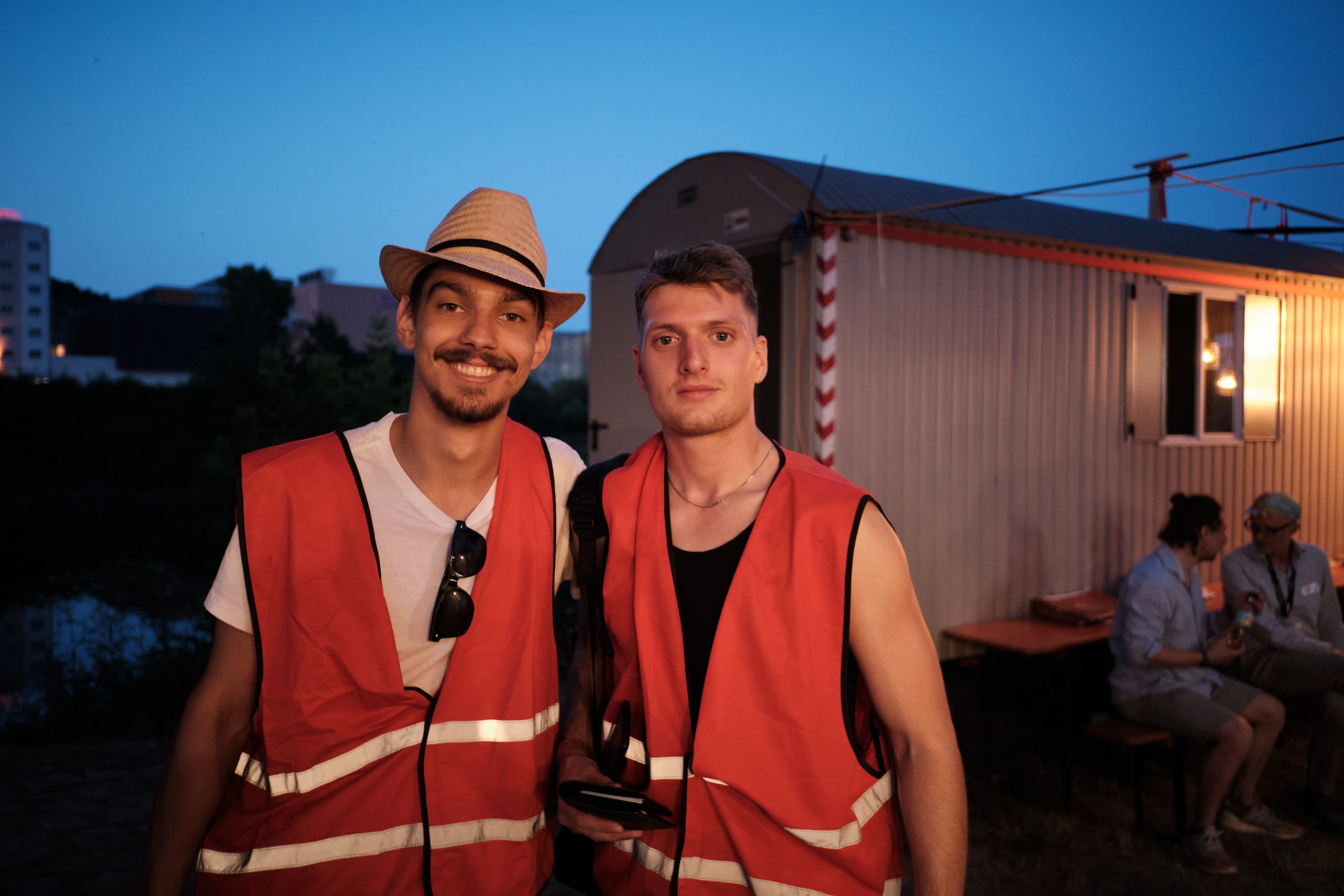 Abend auf dem Festival